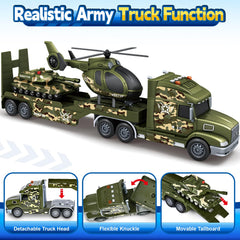 SpringFlower Army Truck Three-in-One set promotes versatile, cooperative play with friends
