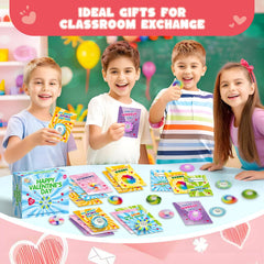 SpringFlower classroom-exchange setup demonstrates kids swapping cards with spinners.