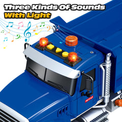 SpringFlower dump truck toy helps kids develop coordination during group play.