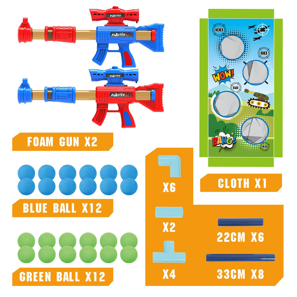 SpringFlower green foam balls provide clear targets for group play.