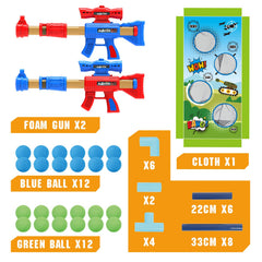 SpringFlower green foam balls provide clear targets for group play.