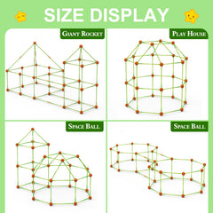 SpringFlower Fort Building Kit – cozy hideaway for reading and collaborative pretend play.