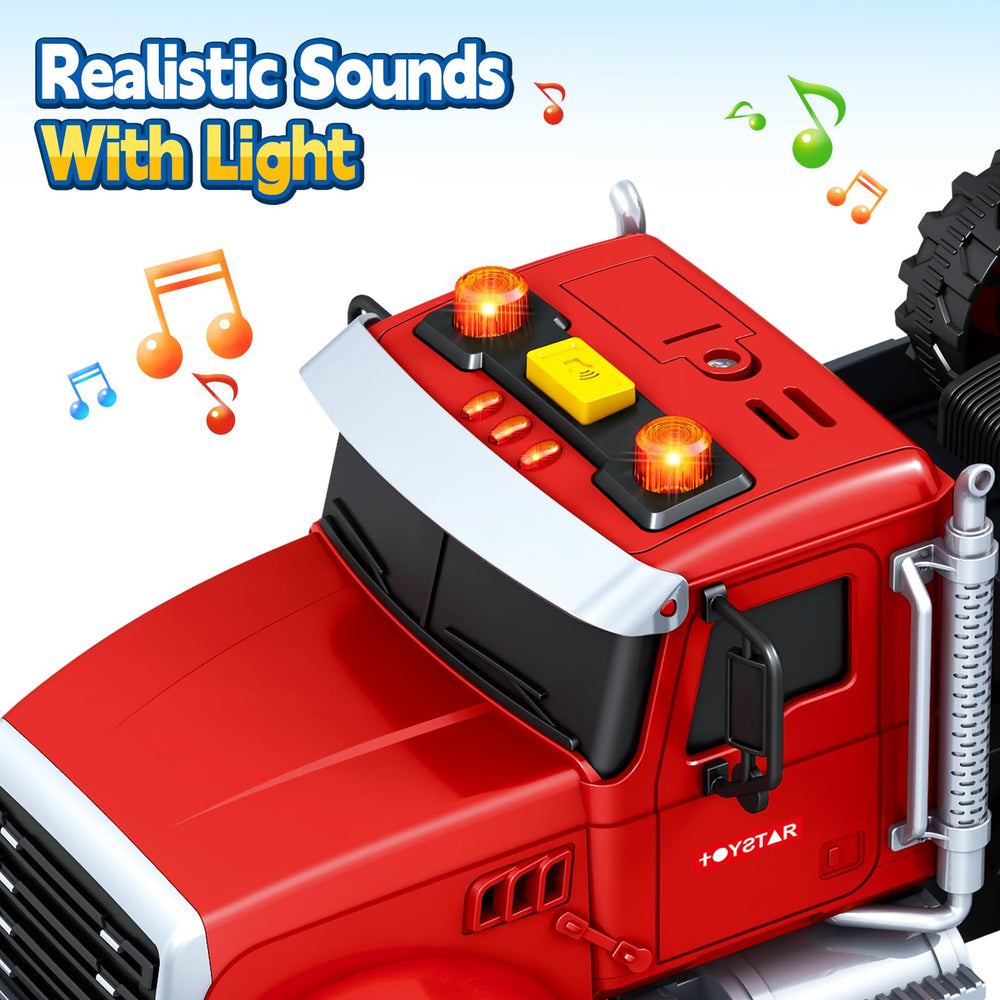 SpringFlower simulated sounds and lights enhance farm truck realism.