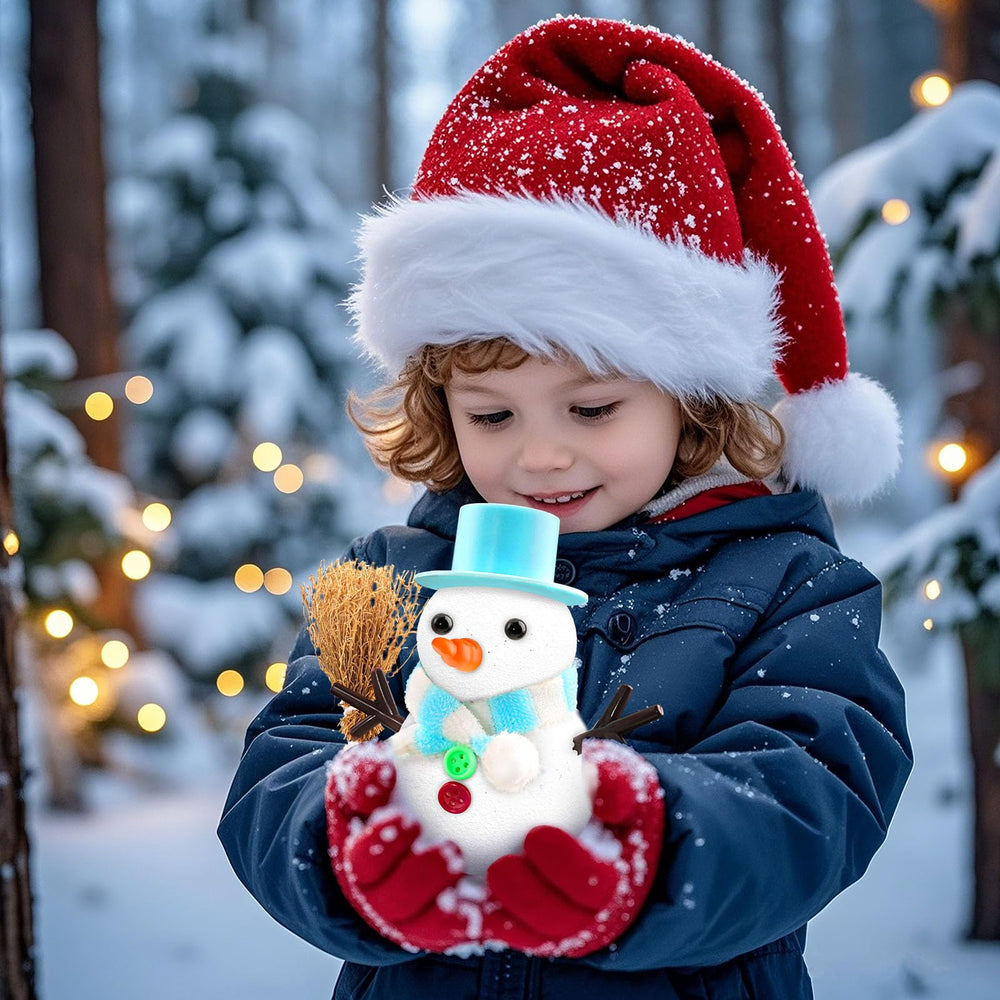 SpringFlower snowman kit decoration display offers a playful centerpiece for holiday rooms