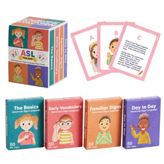 Springtime Education ASL flash cards basics for beginners and kids.