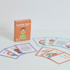Springtime Education ASL flash cards comprehensive descriptions for sign moves.