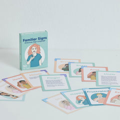 Springtime Education ASL flash cards spark memory games for kids and teens