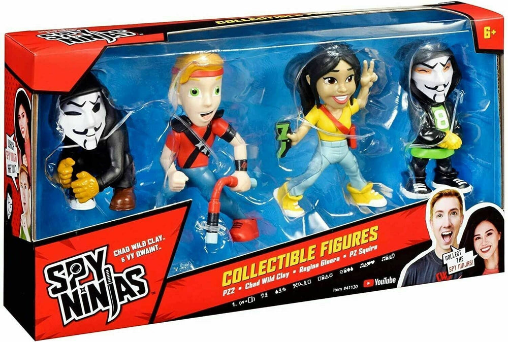 Spy Ninjas Chad Wild Clay figure with Transforming Stealth Stick for action-packed play.