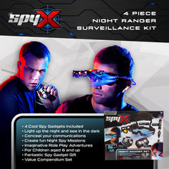 SpyX Night Ranger Set twin light beams illuminate nighttime spying.
