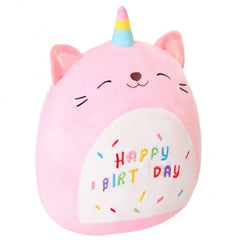 SQEQE pink caticorn plush versatile decor and comfort piece