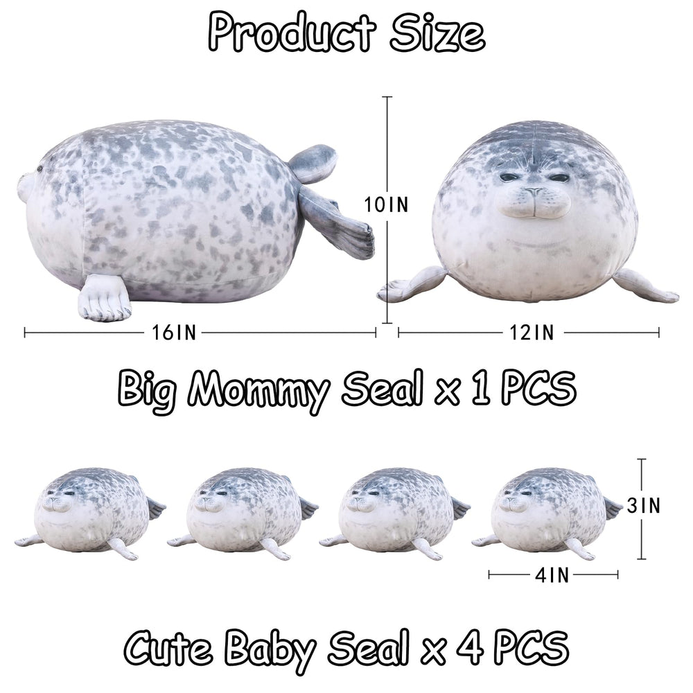 SQEQE Chubby Seal Pillow baby seal 4 cuddly and soft
