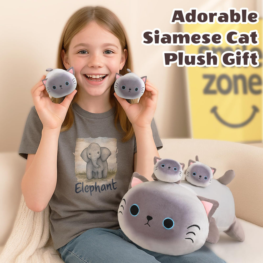 Access with zipper allows baby kittens to be tucked back inside for pretend play