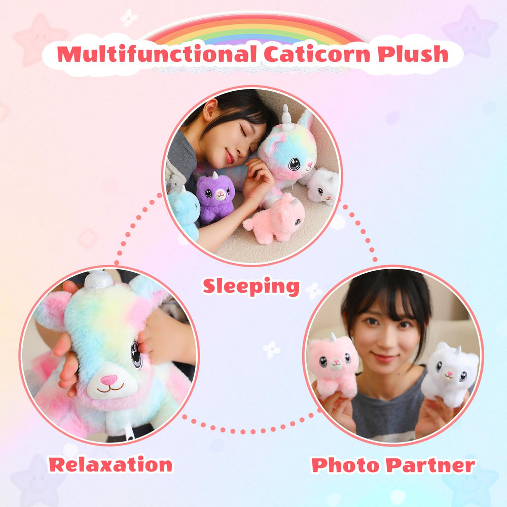 SQEQE unicorn cat plush ideal for naptime comfort and calm evenings.