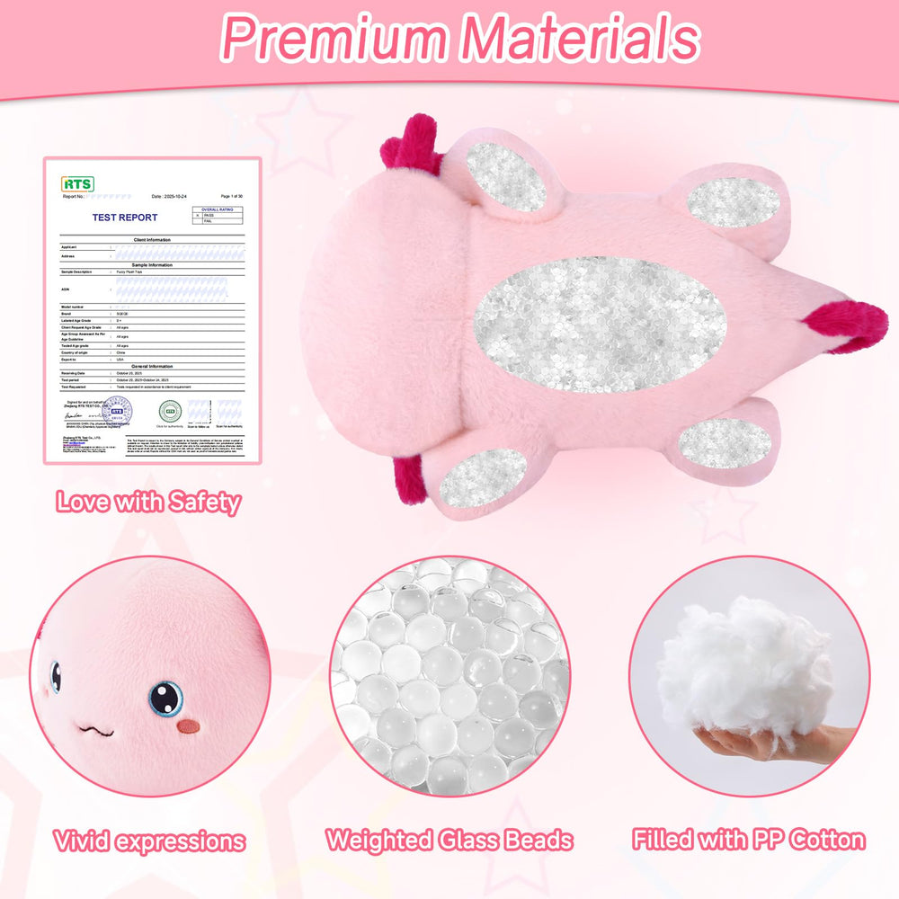 SQEQE weighted axolotl with weighted base for hug-like support