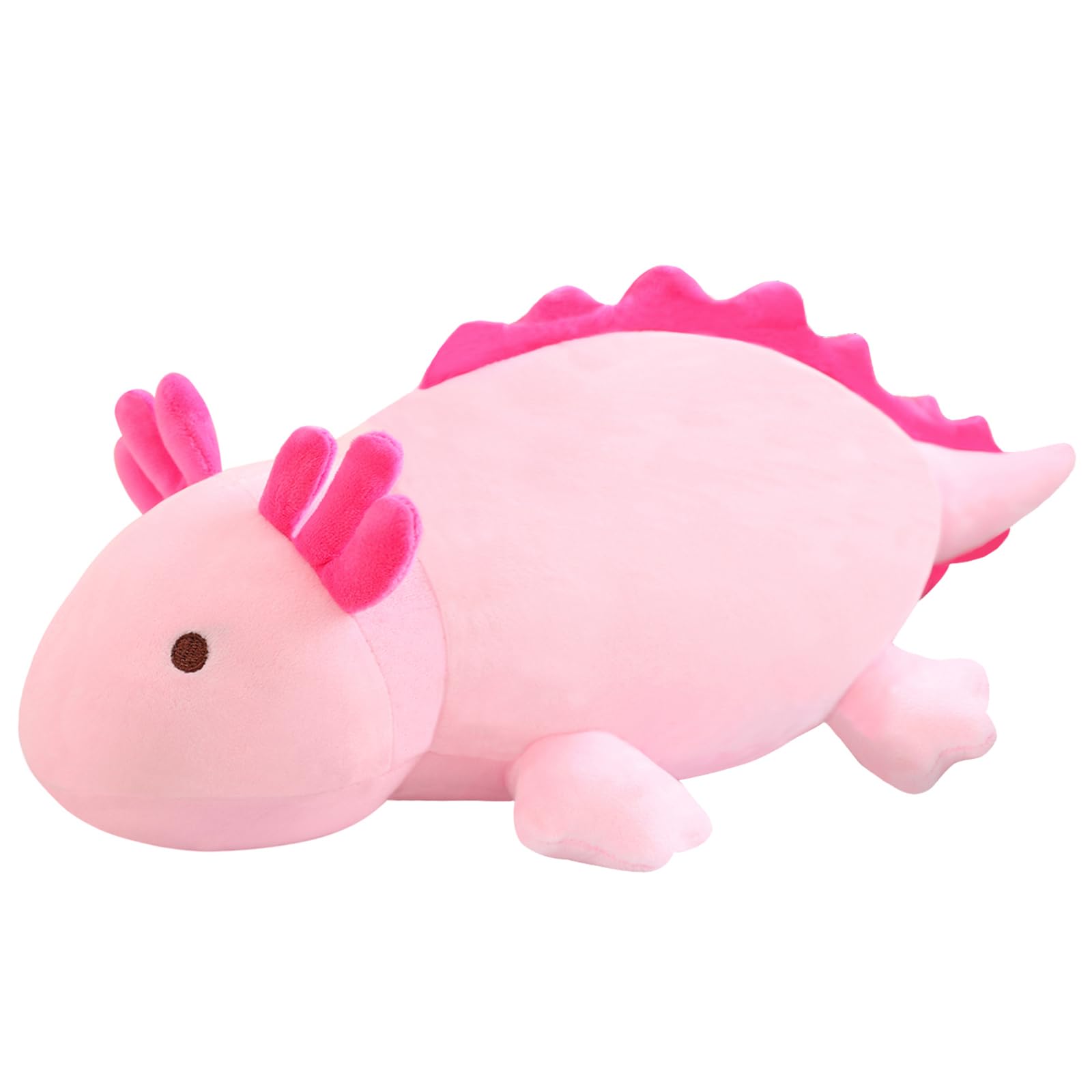 SQEQE weighted axolotl plush toy for cozy cuddles and sensory comfort.
