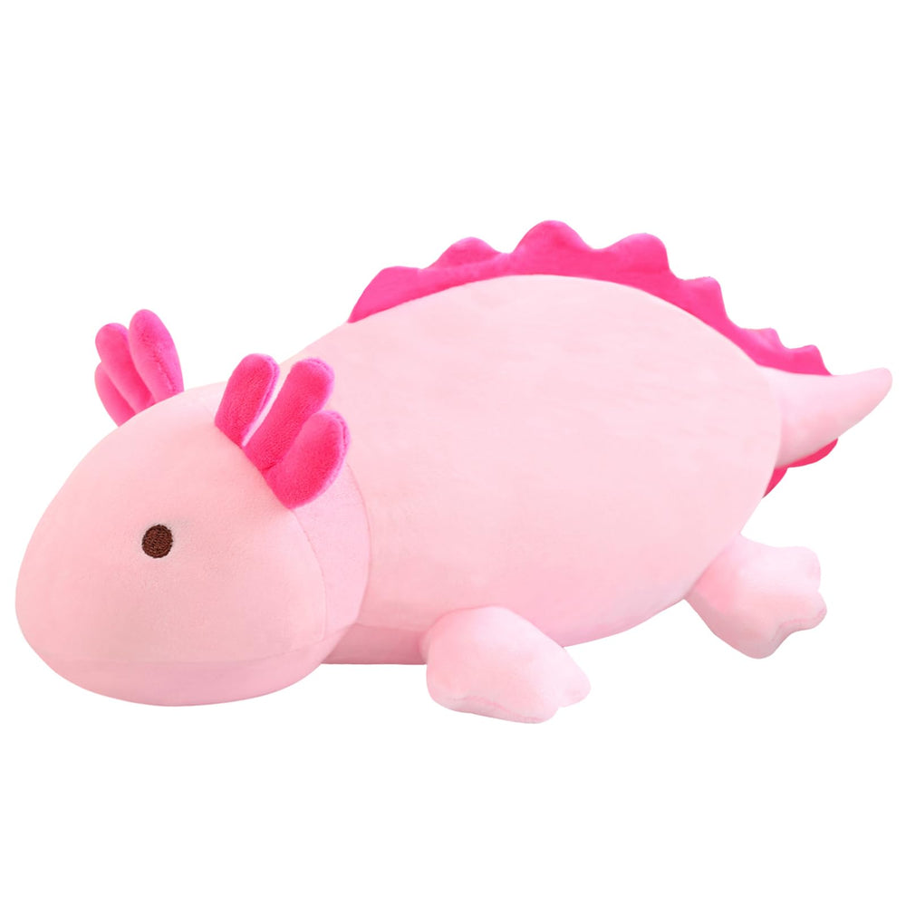 SQEQE weighted axolotl plush toy for cozy cuddles and sensory comfort.