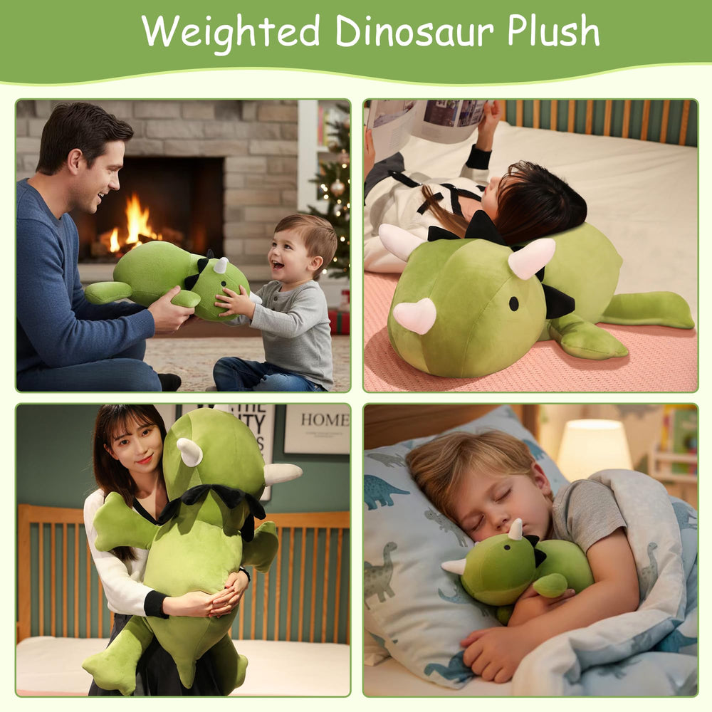SQEQE weighted dinosaur plush beads at bottom provide stable weight for support
