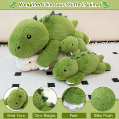 SQEQE weighted dinosaur plush sofa-size as a comforting desk companion