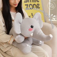 SQEQE weighted elephant plush easy care with gentle cleaning
