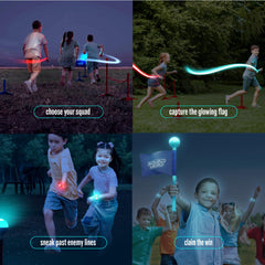 Squad Hero glow bracelet blue pair to distinguish teams