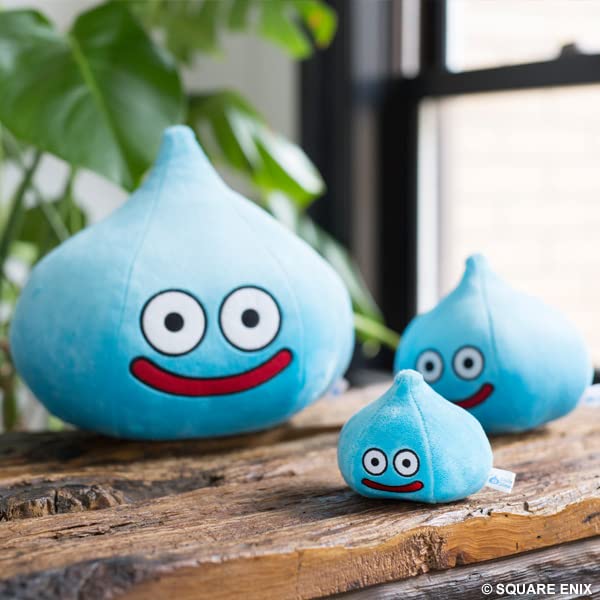 Square Enix Dragon Quest Smile Slime Plush Small, close-up fabric, showcasing soft texture for cozy moments.