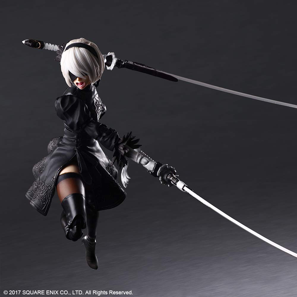 Square Enix NieR Automata 2B Deluxe figure display corner fits compact spaces