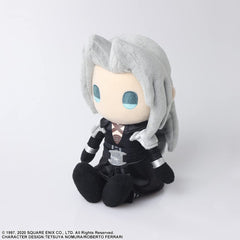 Large embroidered eyes give life to the Sephiroth plush.