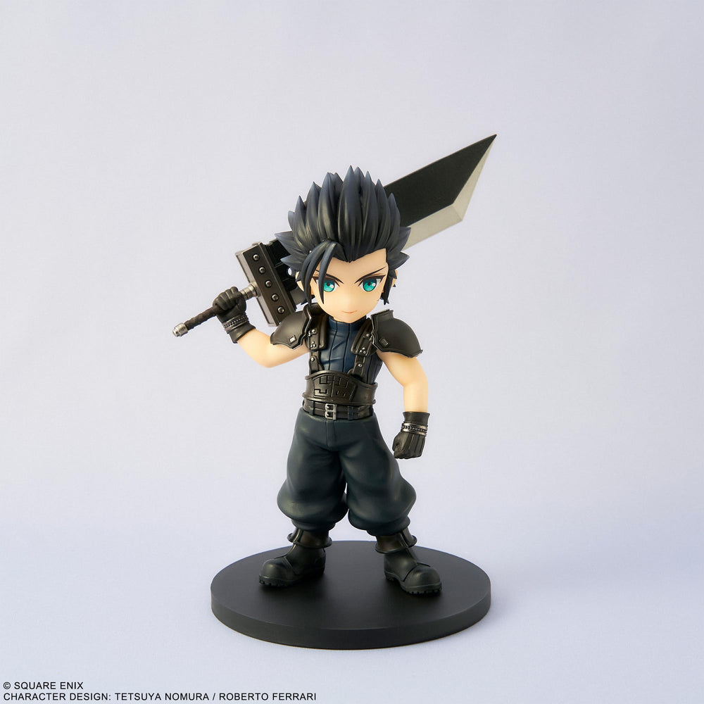 Square Enix Zack Fair adorable arts figure close-up face capturing expressive detailing
