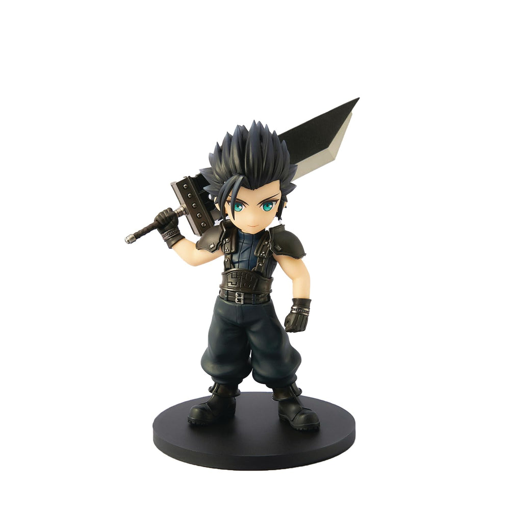 Square Enix Zack Fair adorable arts figure front view, ideal for display