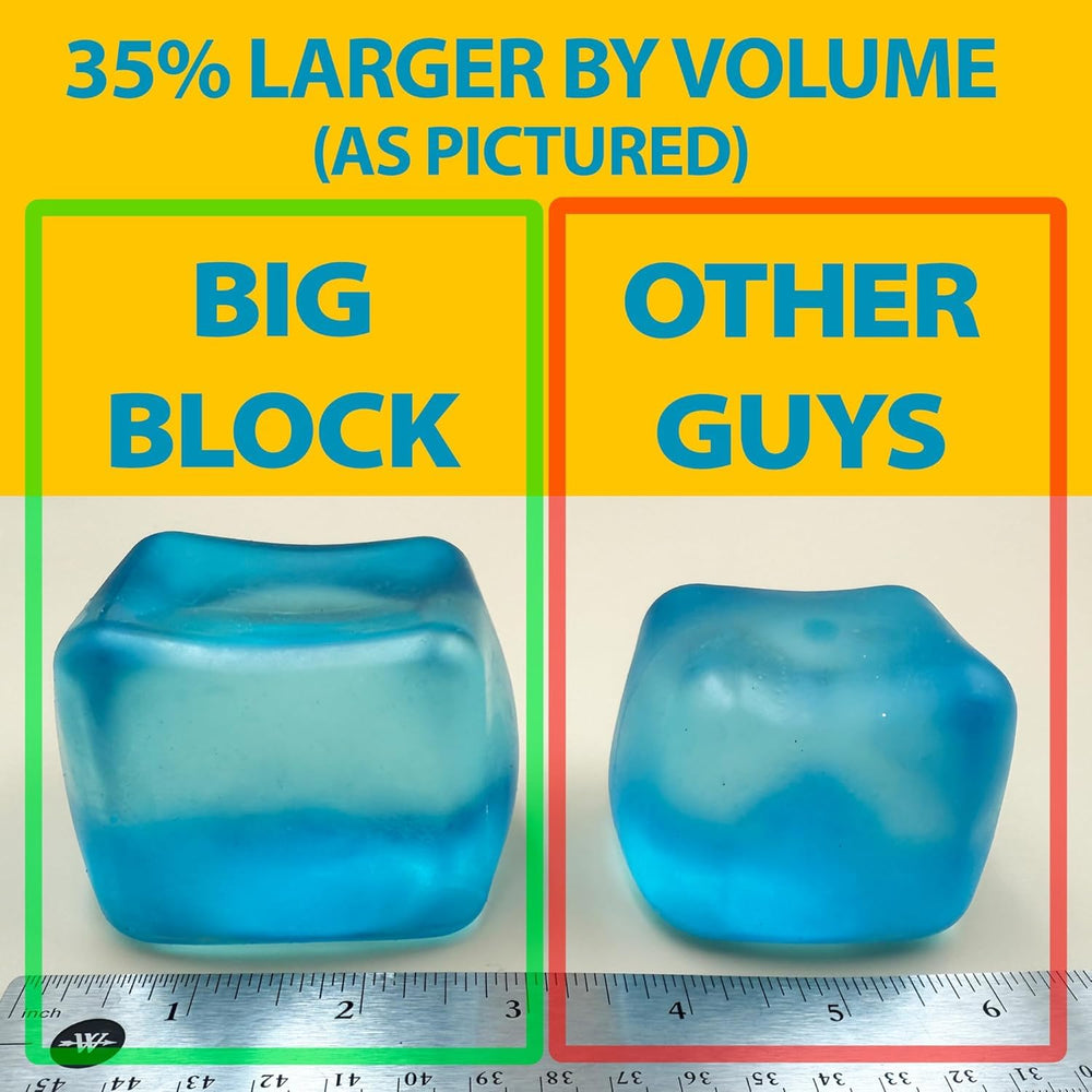 Squeez'M Premium Big Block Cube in hand, versatile home or classroom use.