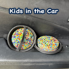 Compact, portable Squeez'M Skin Picking Pad for home, school, or work on the go.