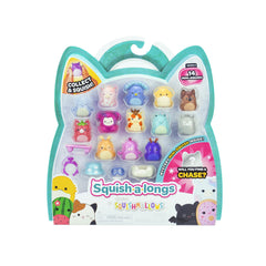 Squish-a-longs 14-pack mini-squish assortment ready for collection and display.