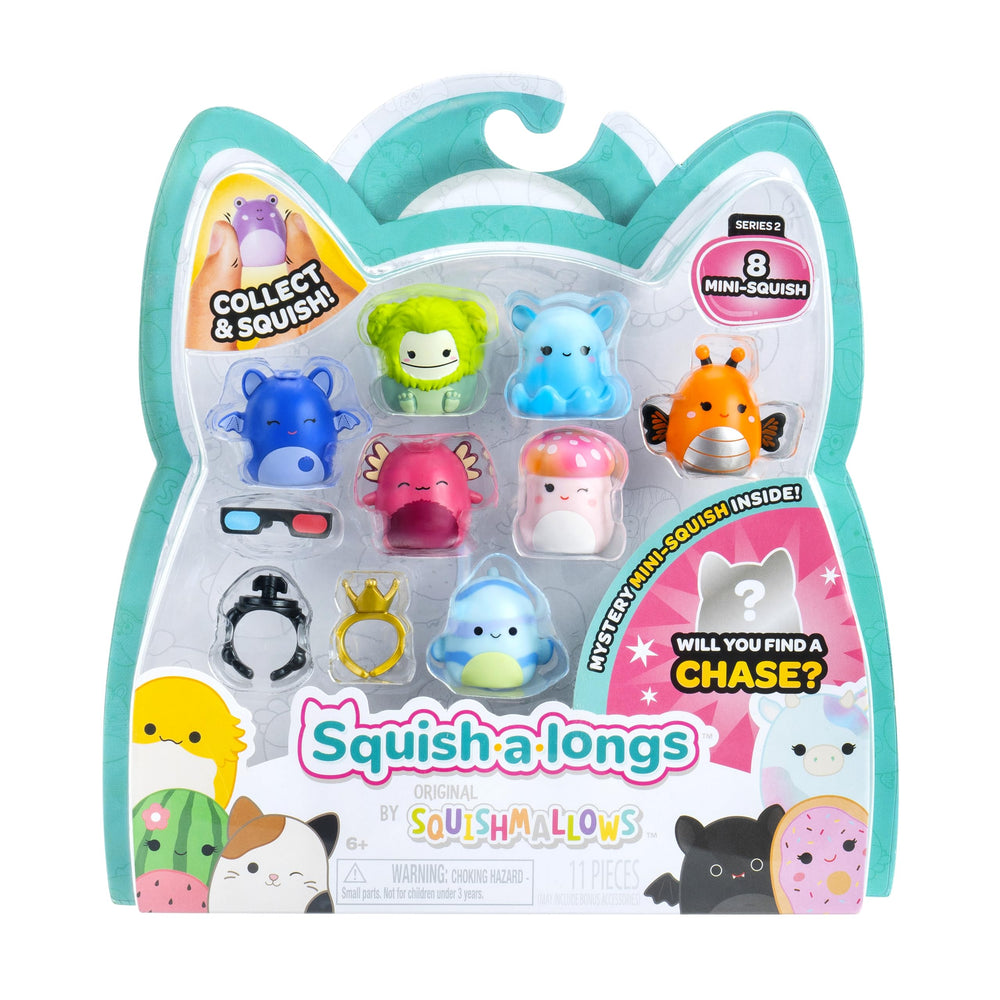 Squish-a-longs 8-pack Style 2-W2 boxed set for collectors and display.