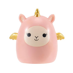 Display-ready mini-Squishalong ready for shelf or desk decor