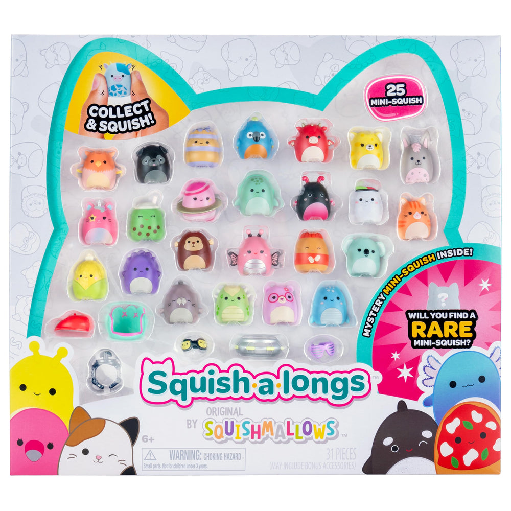 Squish-a-longs Mini-Squish 25-Pack front view for portable squish-on-the-go fun
