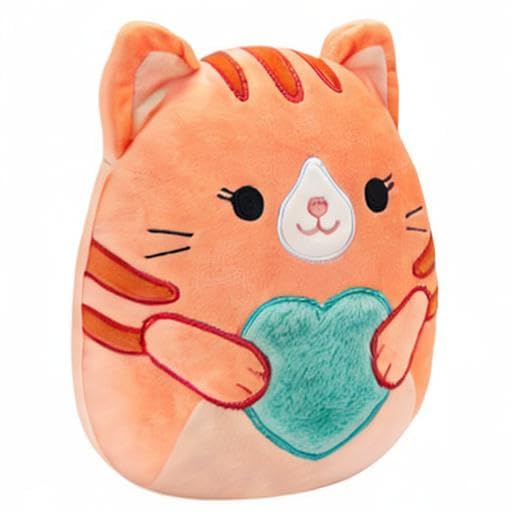 Squishmallows Gigi the Tabby Cat, hugging pose, ideal desk buddy or travel plush