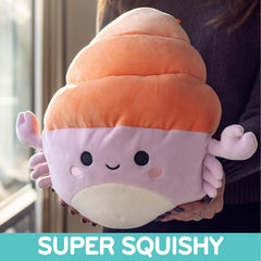 Squishmallows Arco the Hermit Crab 10-inch plush ideal for travel and hugs.