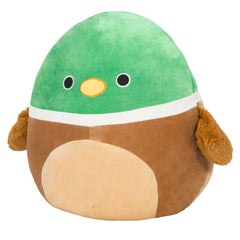 Avery Mallard Squishmallows plush in a snuggle pose for comforting play