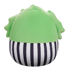 Squishmallows Beetlejuice official seal closeup, authentic licensed collectible.