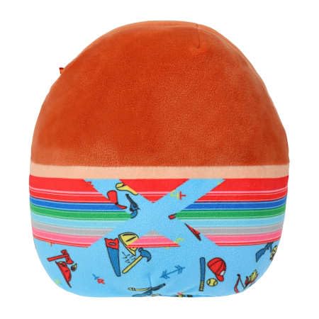 Squishmallows Chucky Halloween 7-inch plush close-up shows soft stitching and marshmallow-like texture