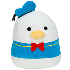 Squishmallows Donald Duck plush front view for cuddling and display.