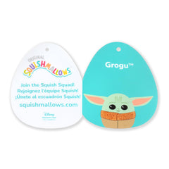 Grogu plush in hands, perfect for a comforting hug