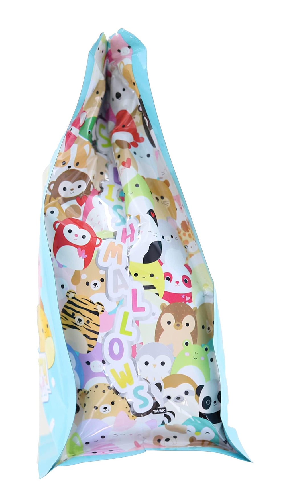 Squishmallows 2021 Sealife Mystery Squad bag showcases the collectible plush lineup.