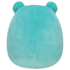 Squishmallows Ludwig plush in teal frog design ideal for travel companions