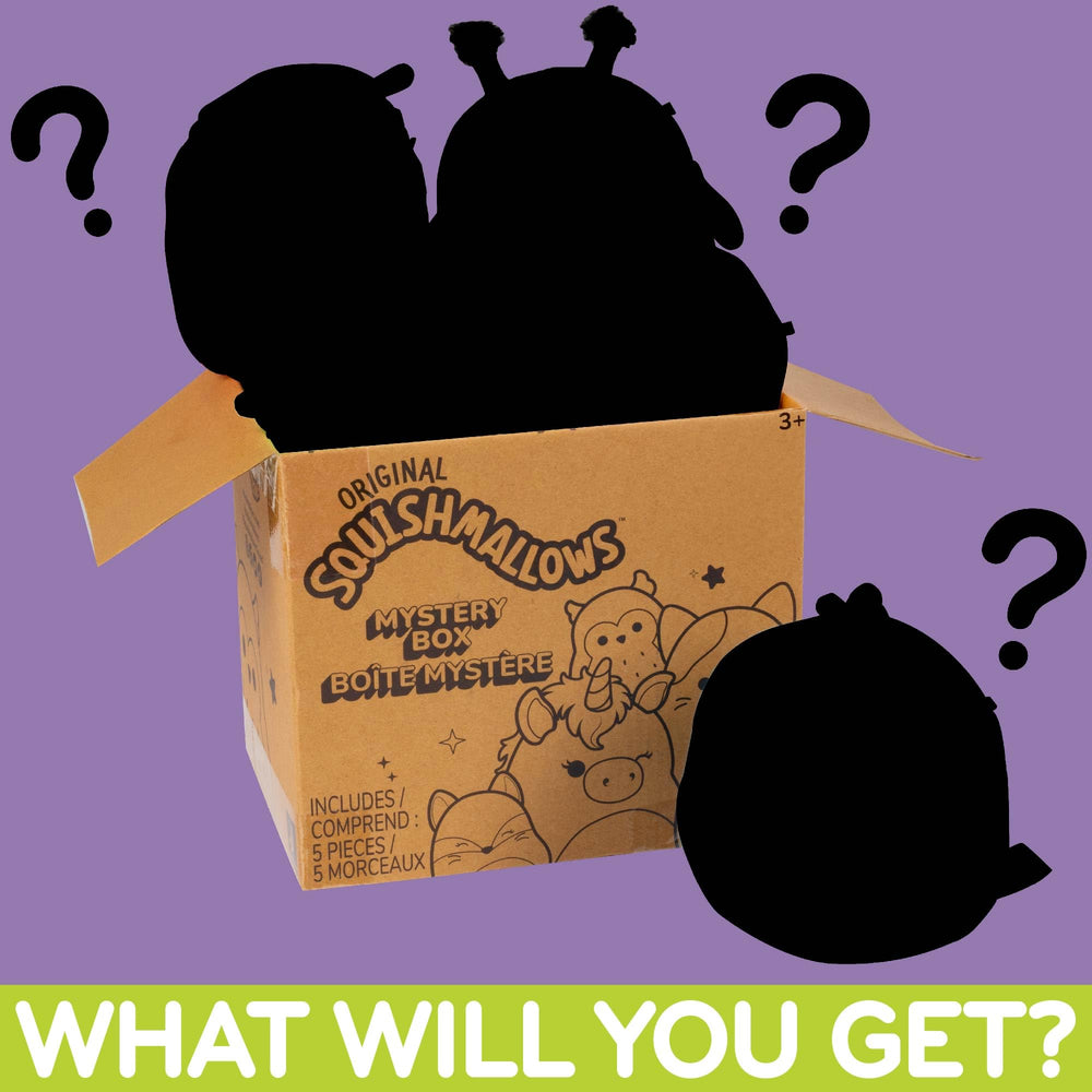 Squishmallows mystery box opened, five plush toys revealed for collection