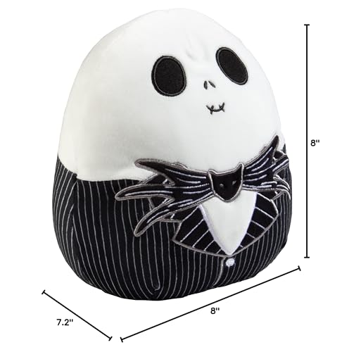 Squishmallows Jack Skellington 8-inch gift-ready plush for kids and fans