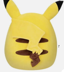 Squishmallows Pikachu 10in pillow on display for comfort and play