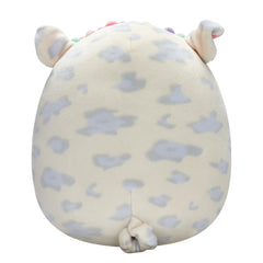 Rosie plush on a car seat to illustrate travel-friendly fun.