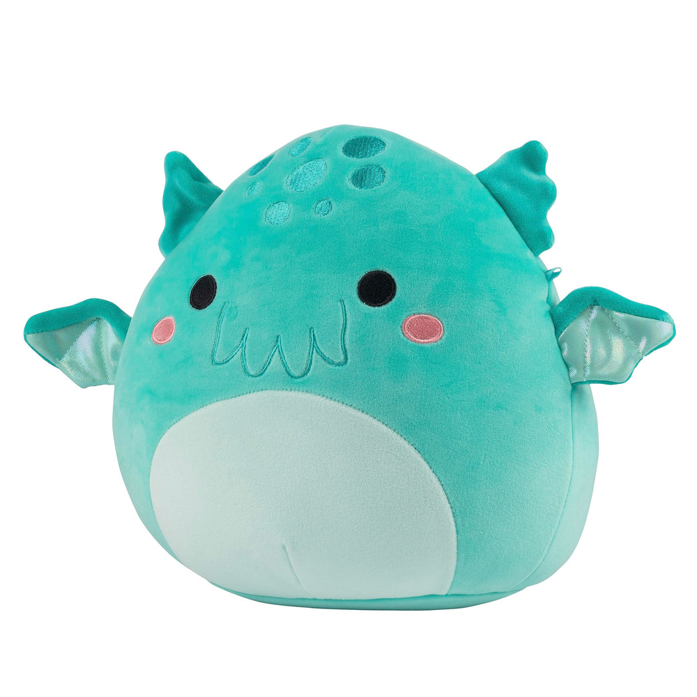 Squishmallows Theotto Cthulhu 10-inch face detail shows soft plush and friendly charm.