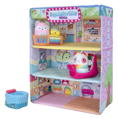 Squishville shopping cart enables cooperative pretend shopping sessions.